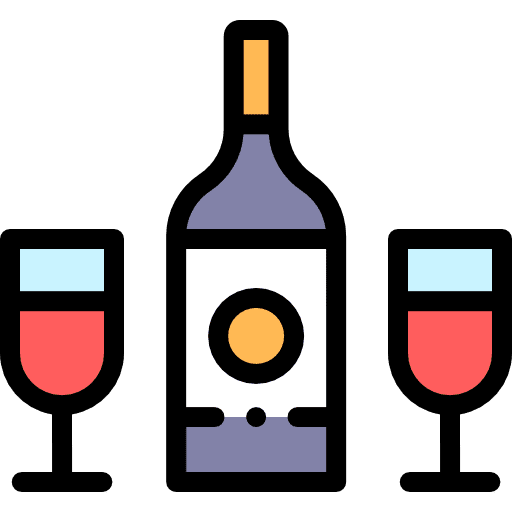 Wine bottle food and restaurant alcoholic drinks alcohol icon