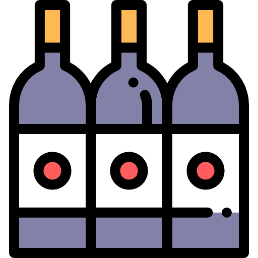 Wine drink alcohol food icon