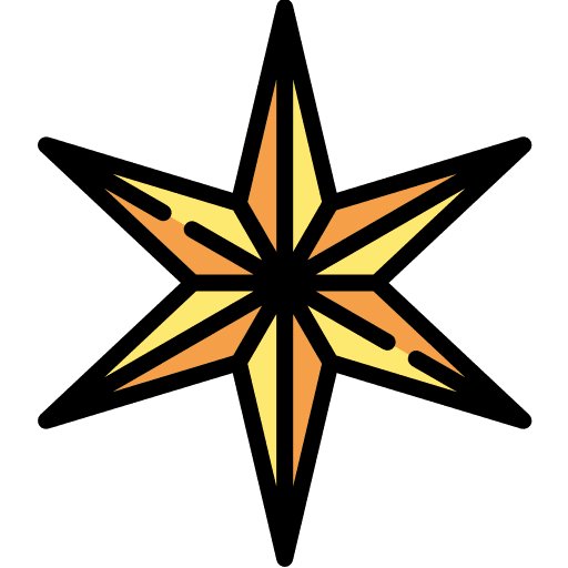 Star christmas decoration star icon
