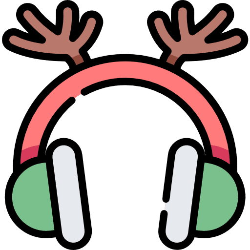 Earmuffs reindeer antlers christmas earmuffs icon