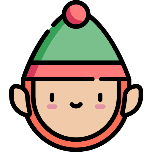 Elf avatar christmas user icon