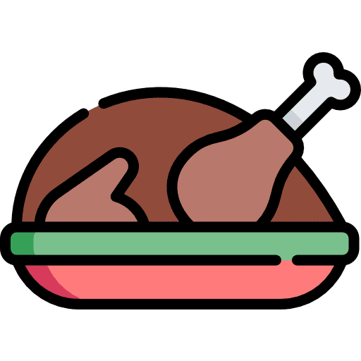 Turkey chicken leg roast chicken turkey icon