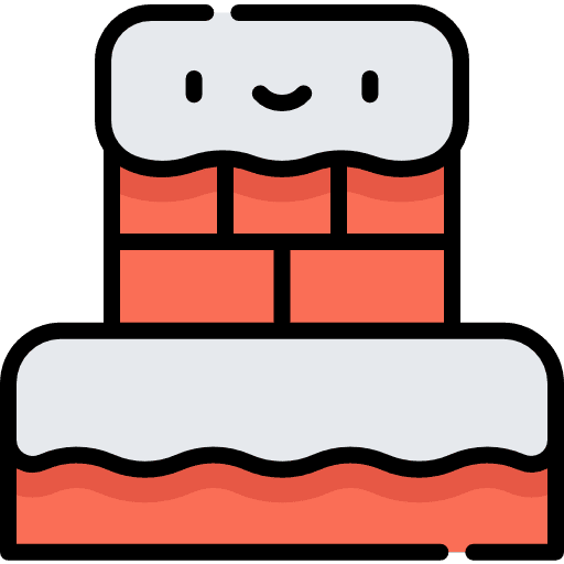 Chimney living room fireplace fire icon