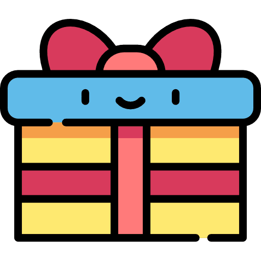 Gift surprise gift birthday and party icon