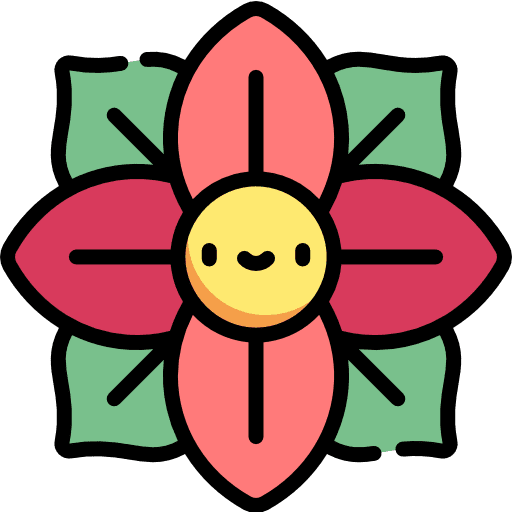 Poinsettia mistletoe poinsettia decoration icon