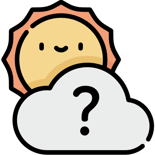 Unknown forecast sun question icon