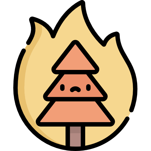 Forest conflagration forest disaster icon