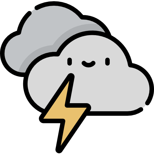 Storm bolt electric meteorology icon