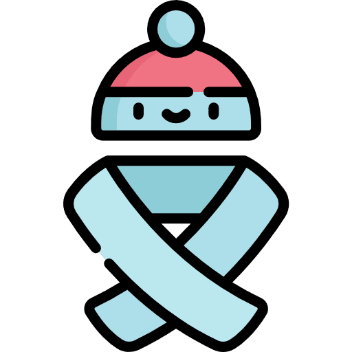 Winter clothing accessory head hat icon