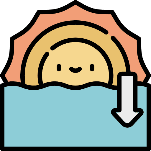 Sunset meteorology climate nature icon