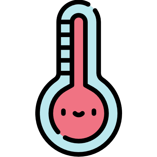 Thermometer temperature degrees weather icon