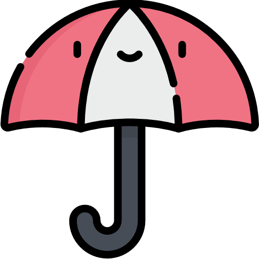 Umbrella protection rainy rain icon