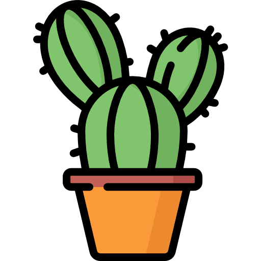Cactus gardening garden dry icon