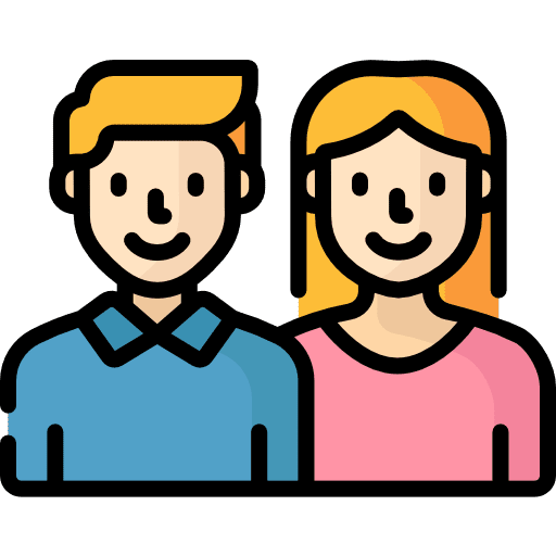 Couple family wife husband icon