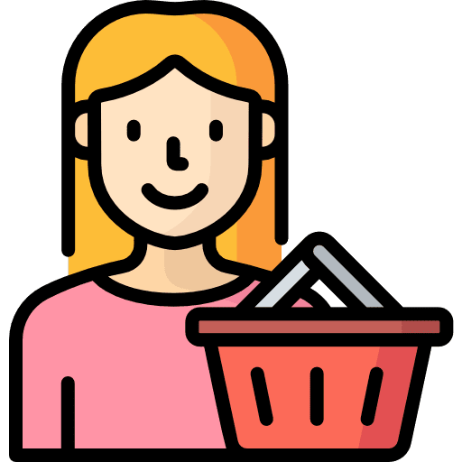 Shopping mother shopper user icon