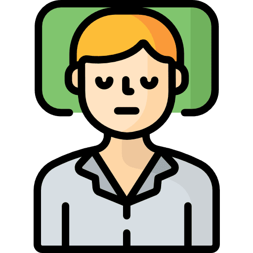 Asleep sleep resting man icon