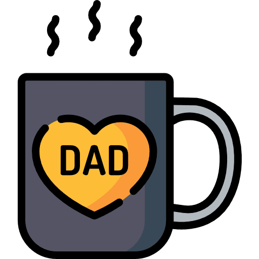 Best dad best dad coffee coffee cup icon