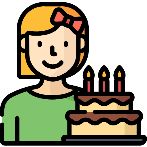 Birthday birthday girl bakery birthday and party icon