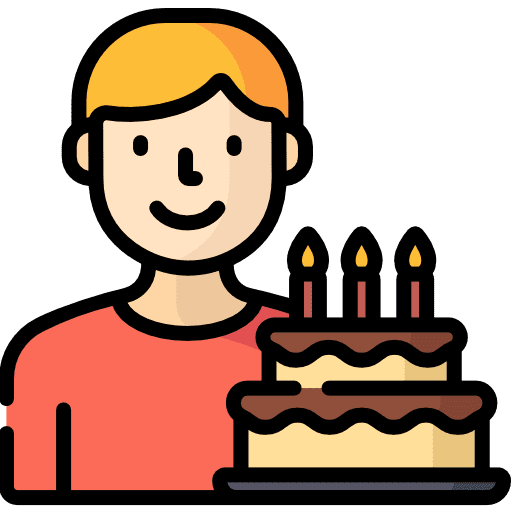 Birthday boy birthday boy birthday icon