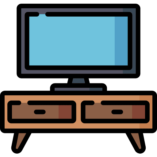 Tv electronics technology furniture and household icon