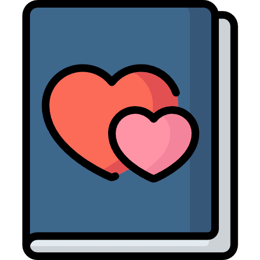 Education wedding love album icon