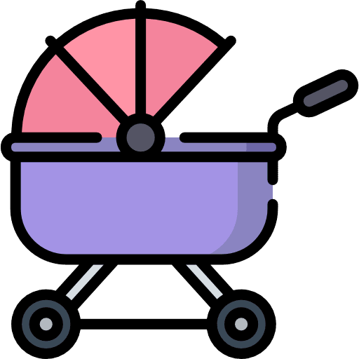Stroller stroller transportation baby carriage icon