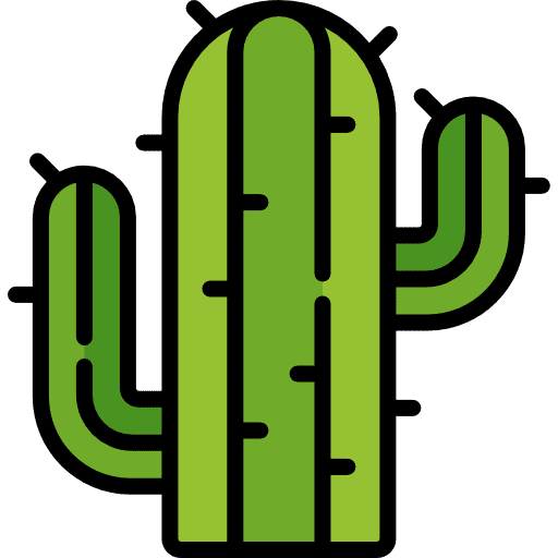 Cactus dry gardening cactus icon