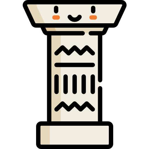 Column antique art and design art icon