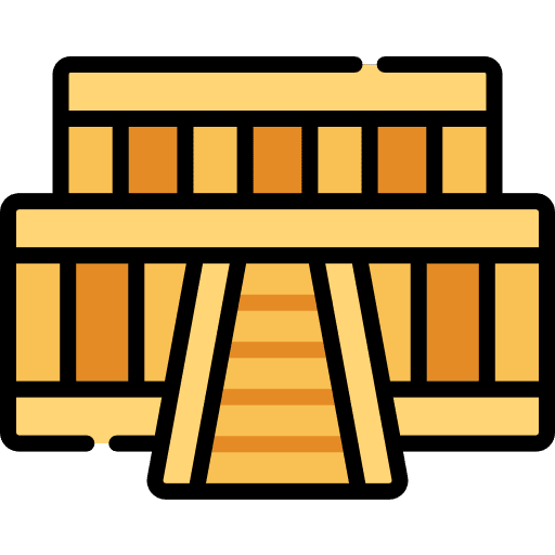 Temple egypt monument monuments icon