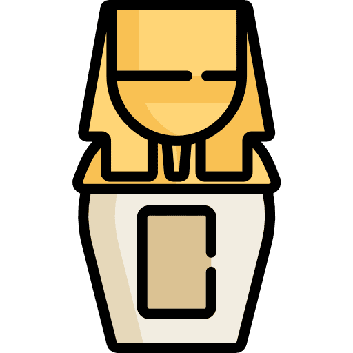 Canopic jar sculpture cultures art and design icon