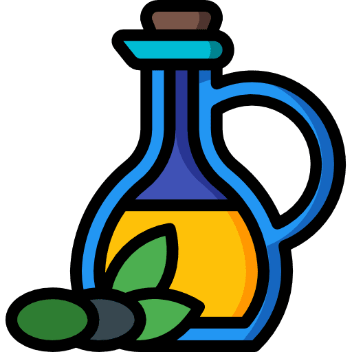 Oil jar vegan olive oil icon