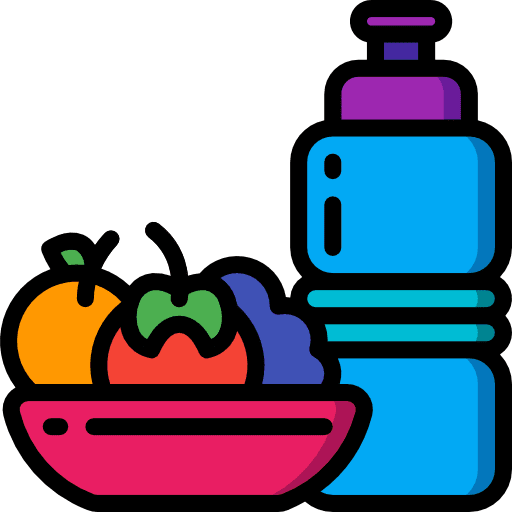 Healthy organic vegan food icon