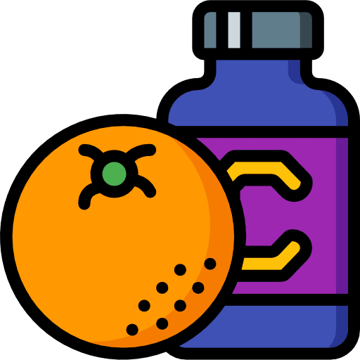 Vitamins fruit medicine citric icon