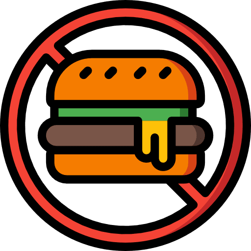 No junk food no junk food no food and restaurant icon