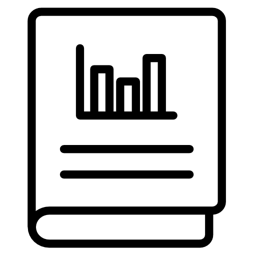 Accounts stats statistics guide icon