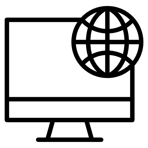 Data electronics hosting computer icon