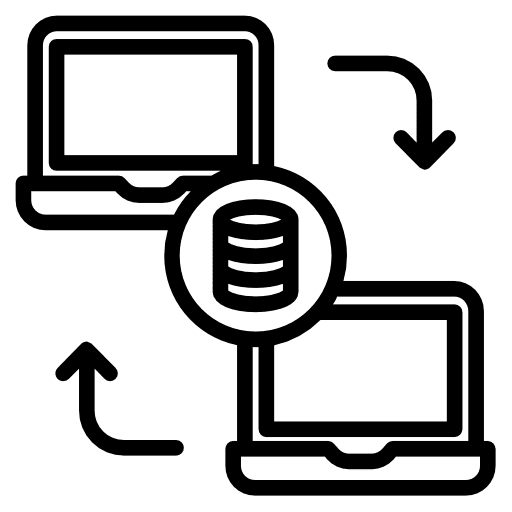 Data transfer data files refresh icon