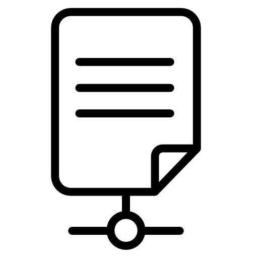 File file storage connected shared icon