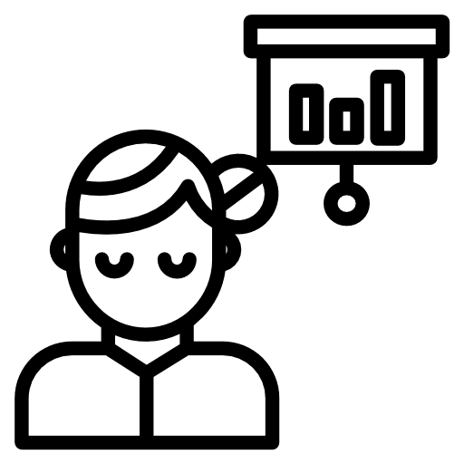 Presentation business and finance analyst presentation icon