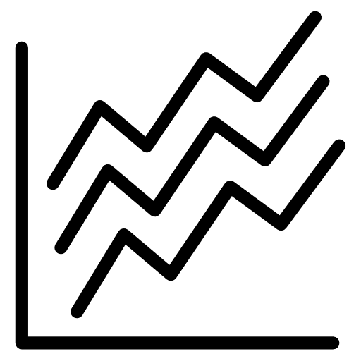 Scatter scatter plot dots business and finance icon