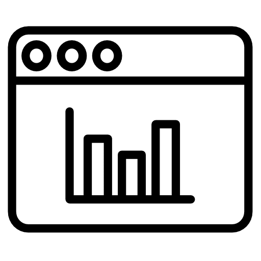 Browser business ui analytics icon