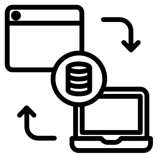 Data transfer data transfer cellphone electronics icon