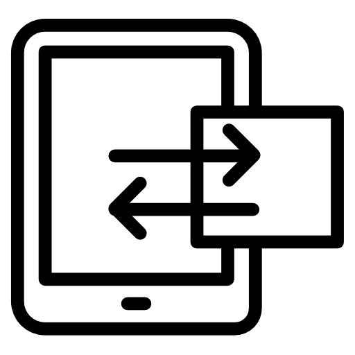 Data transfer multimedia option data transfer cloud computing icon