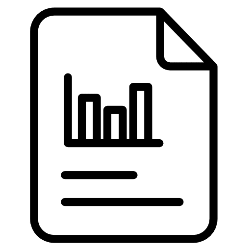 Analytics document analytics statistics icon