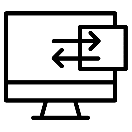 Data transfer networking transfer computer icon