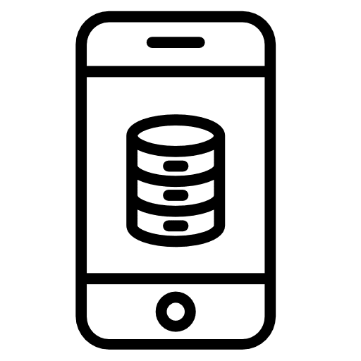 Database communications electronics ui icon