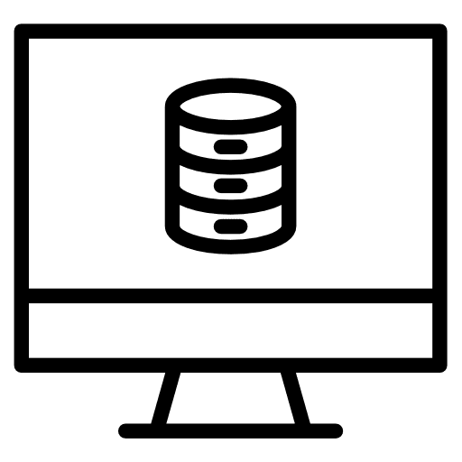 Database ui interface data icon