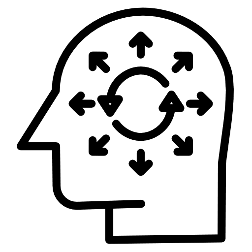 Process thinking ideas creativity icon