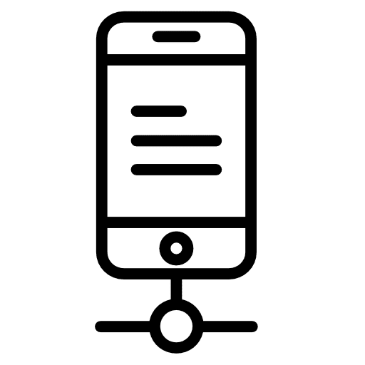 Smartphone phone ui mobile icon