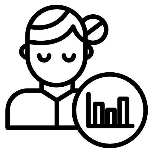 User graph business and finance up arrow icon